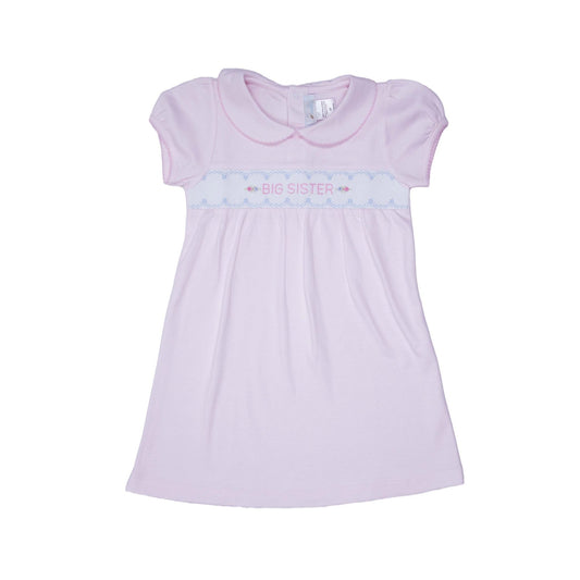 Girls "Big Sister" Pink Dress - Blissfully Lavender BoutiqueCuclie