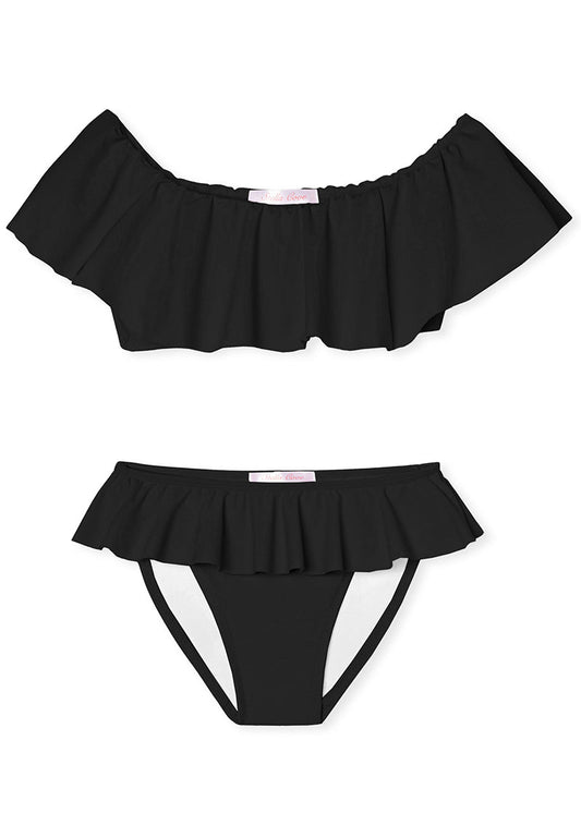 Girls Black Two - Piece Bikini Set - Blissfully Lavender BoutiqueStella Cove