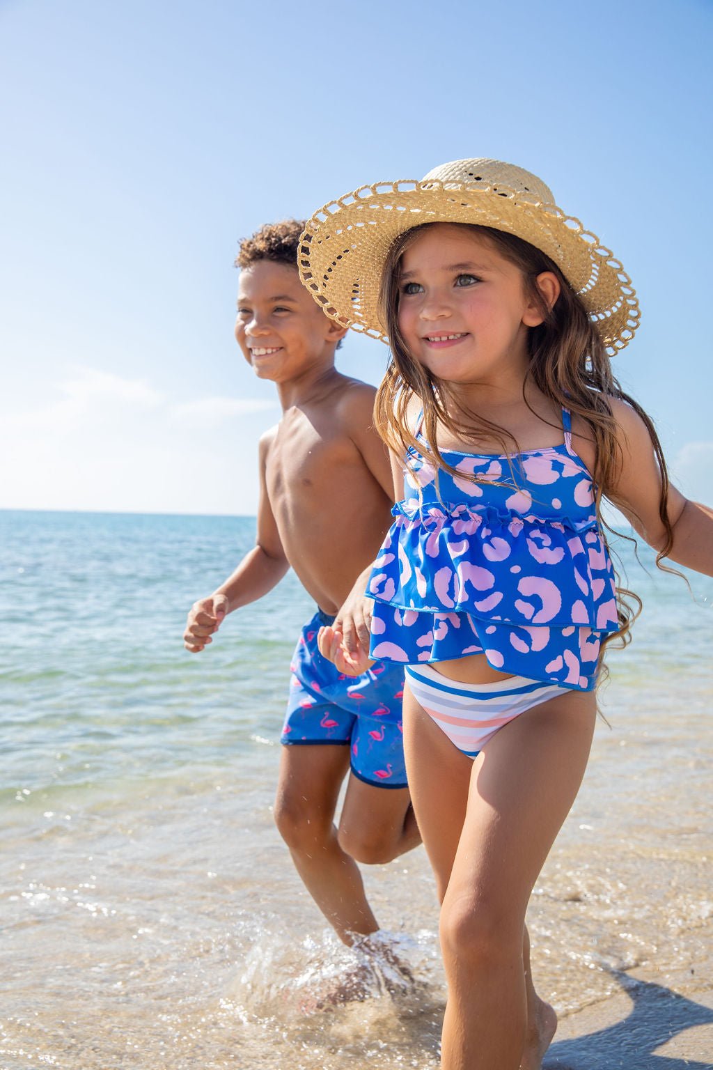 Girls Crowne Caribbean Two Piece Swimsuit - Blissfully Lavender BoutiqueBlueberry Bay