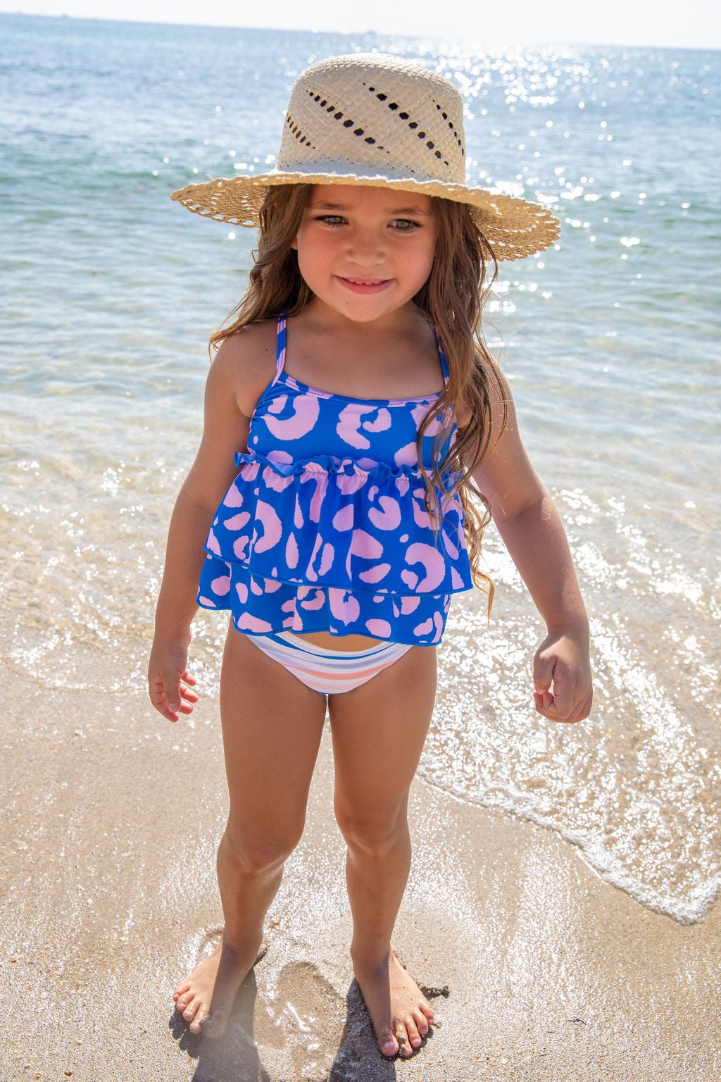 Girls Crowne Caribbean Two Piece Swimsuit - Blissfully Lavender BoutiqueBlueberry Bay