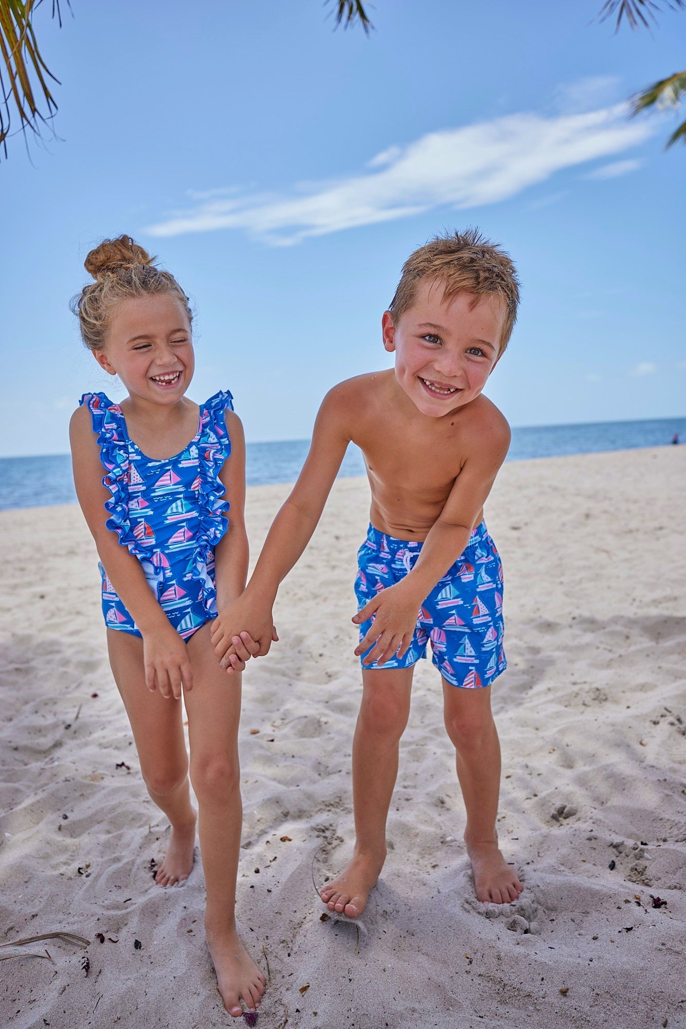 Girls Fair Winds One - Piece Swimsuit - Blissfully Lavender BoutiqueBlueberry Bay