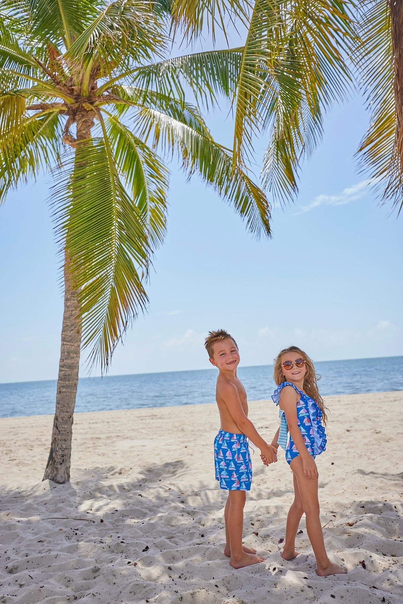 Girls Fair Winds One - Piece Swimsuit - Blissfully Lavender BoutiqueBlueberry Bay