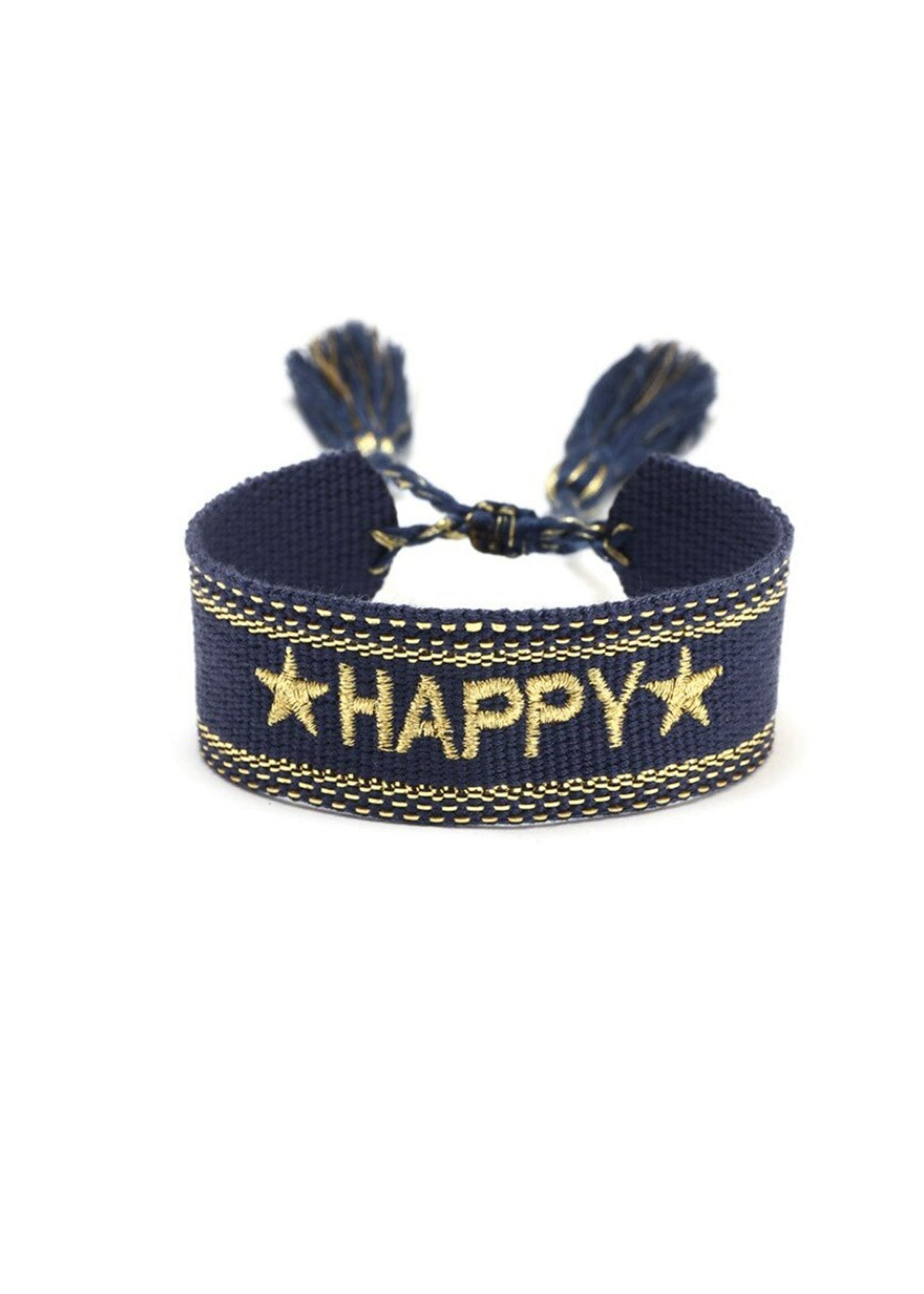 Girls "Happy " Wristband - Blissfully Lavender BoutiqueStella Cove