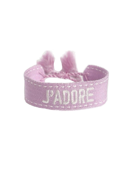 Girls "J' Adore" Wristband - Blissfully Lavender BoutiqueStella Cove