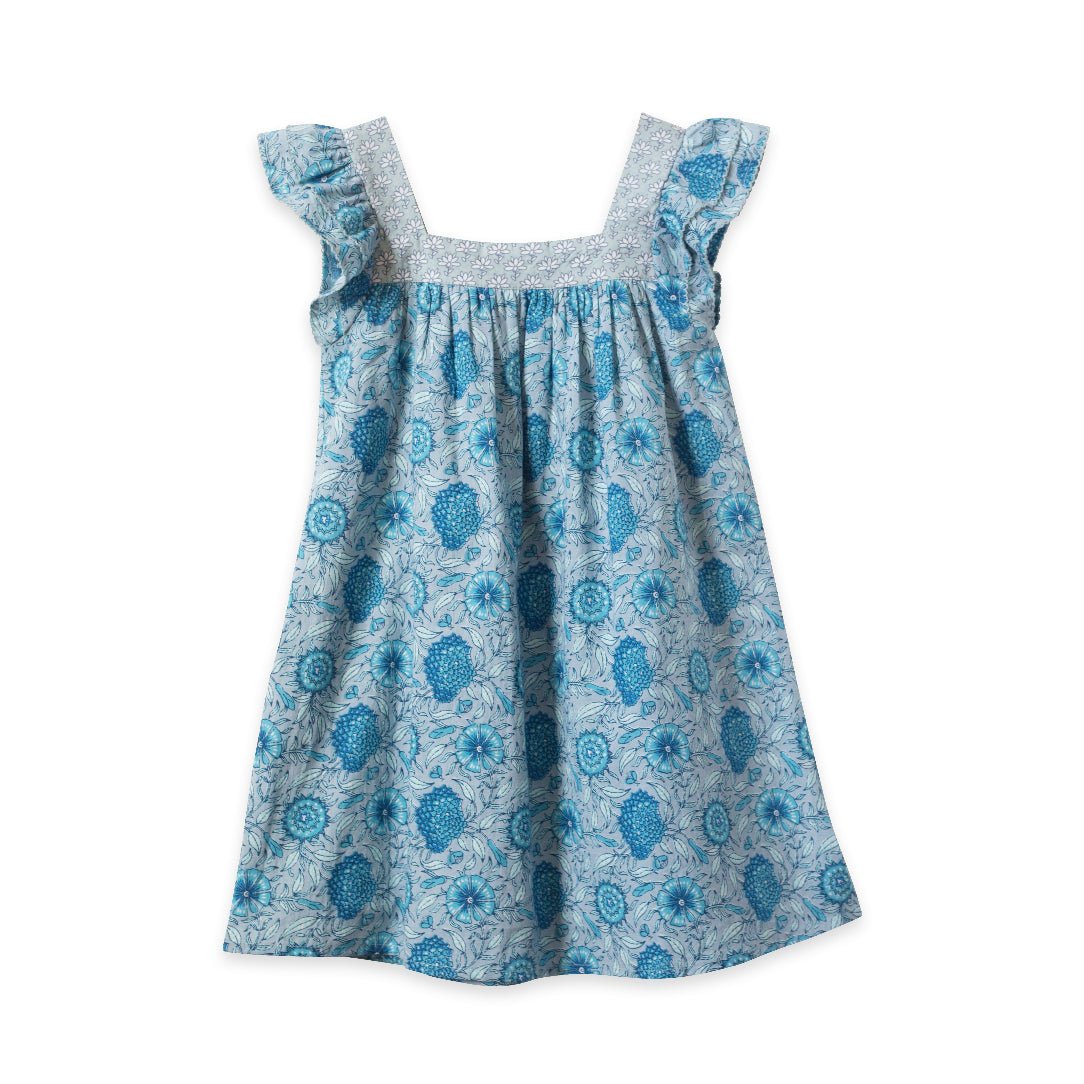 Girls Jaipur Square Neck Everly Dress - Blissfully Lavender BoutiqueBeet World