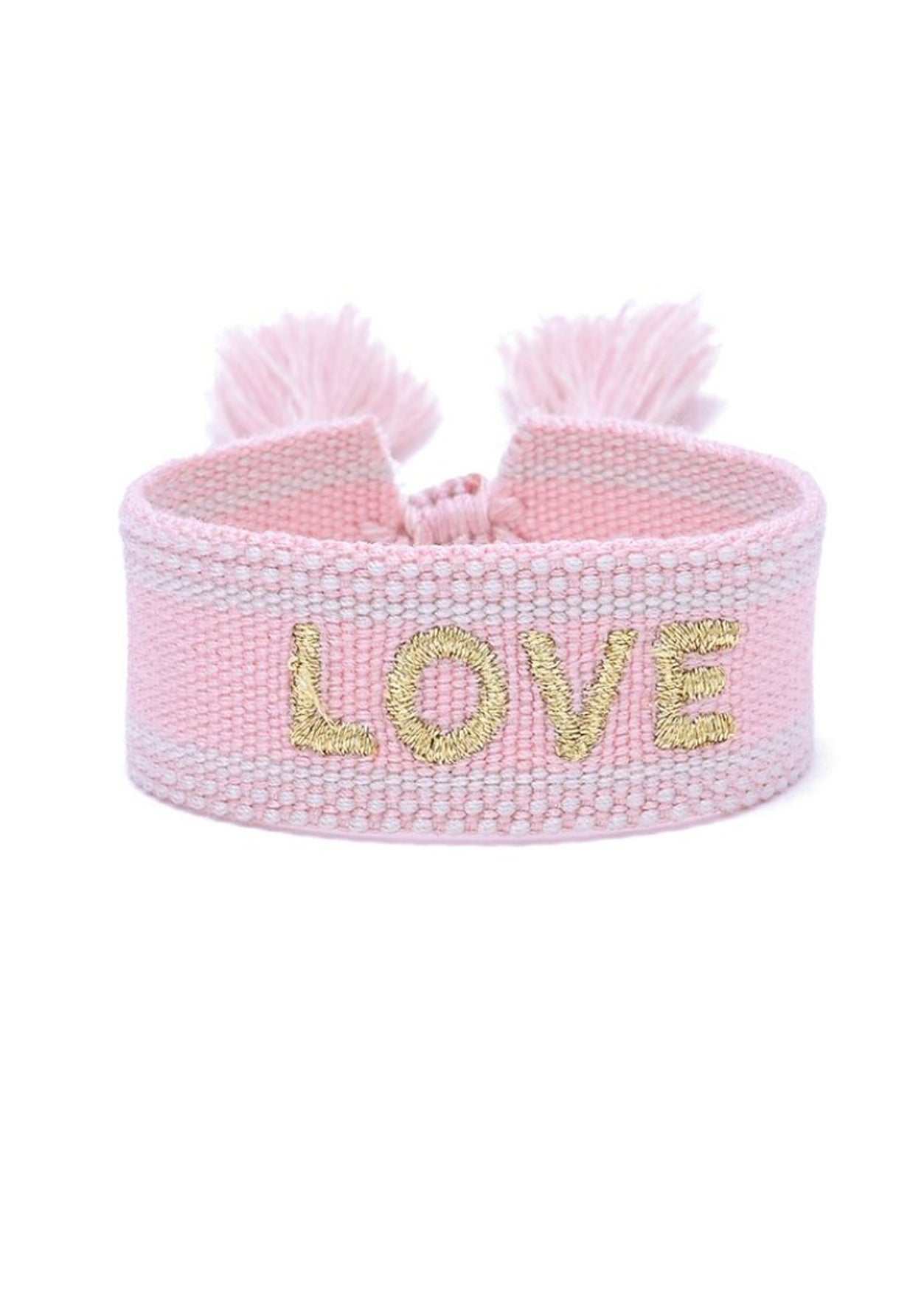 Girls "Love" Pink Wristband - Blissfully Lavender BoutiqueStella Cove