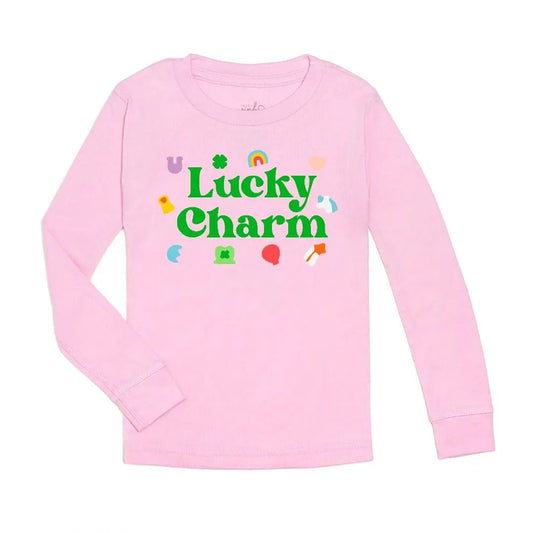 Girls Lucky Charm Long Sleeve Shirt - Blissfully Lavender BoutiqueSweet Wink