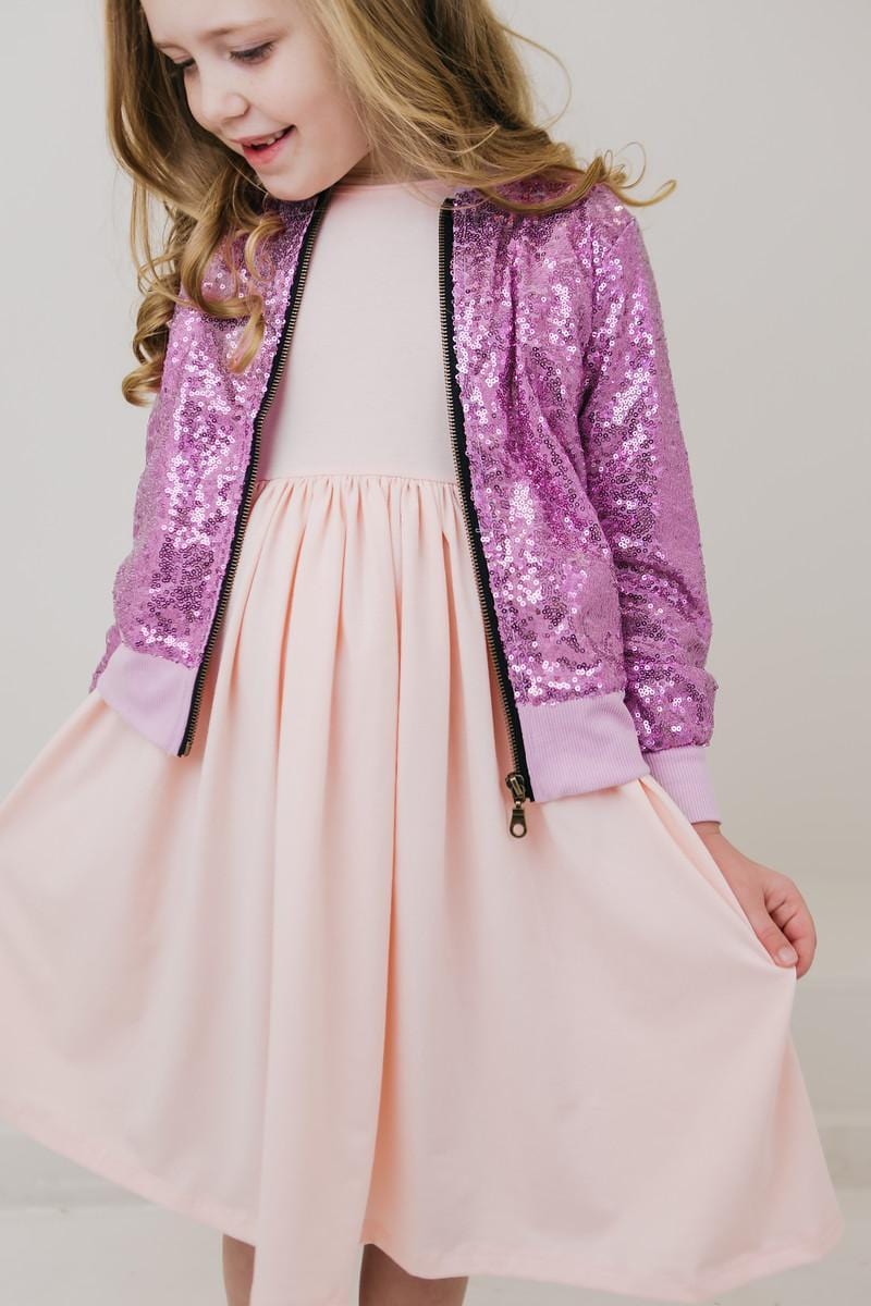 Girls Mila & Rose Petal Pink Ruffle Twirl Dress - Blissfully Lavender BoutiqueMila and Rose