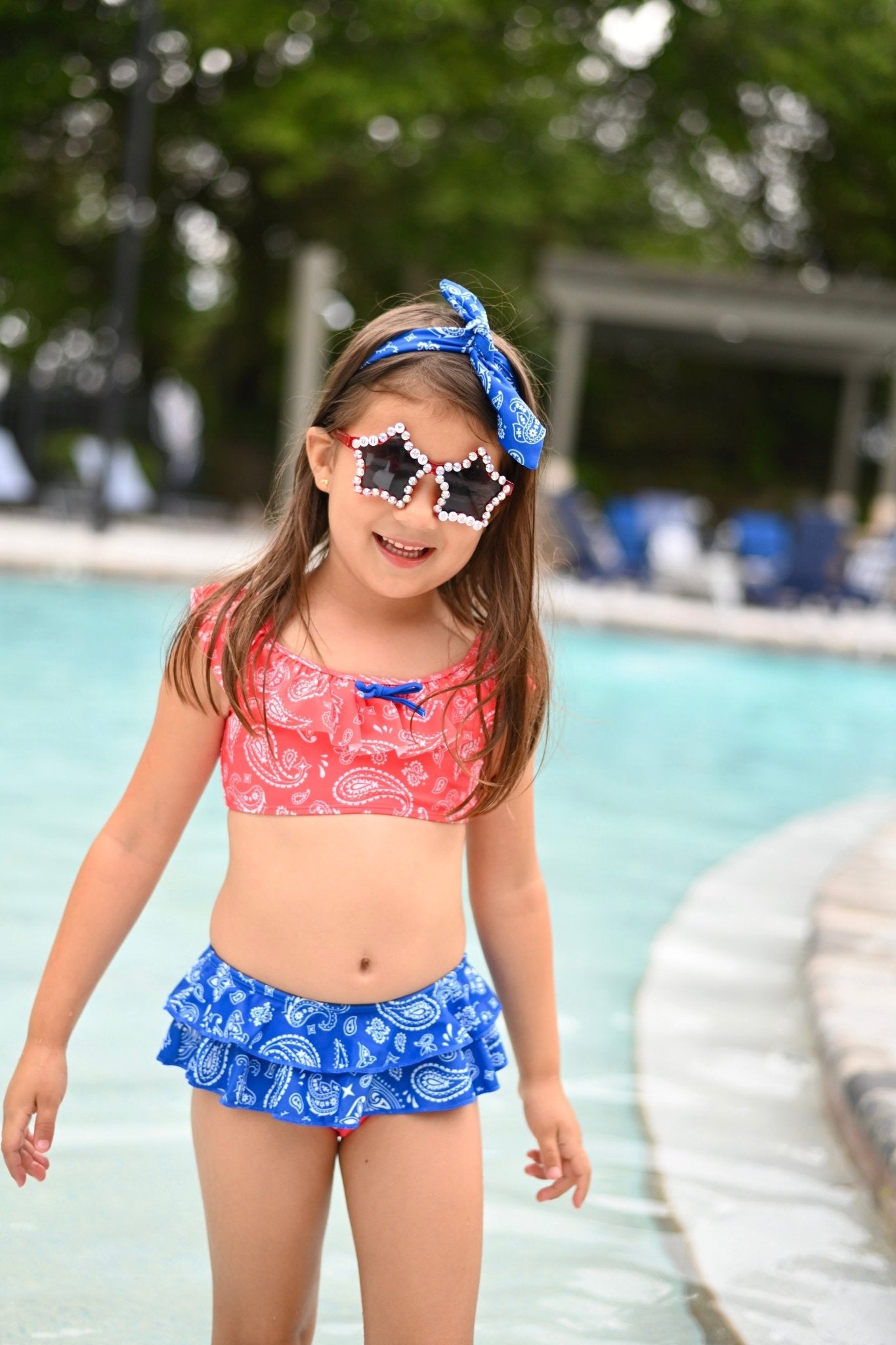 Girls Morning Star Two Piece Swimsuit - Blissfully Lavender BoutiqueBlueberry Bay