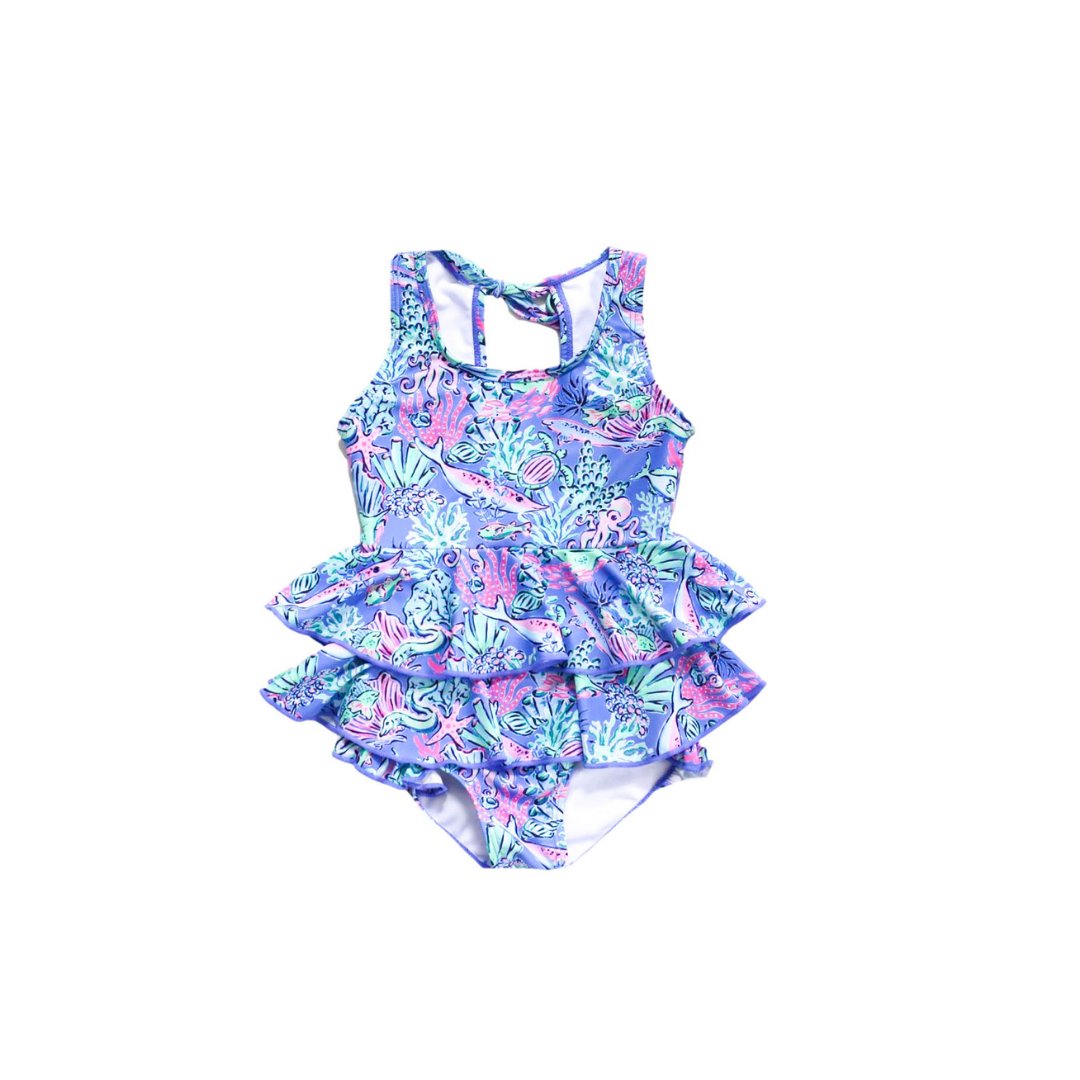 Girls Oceanview Cove One Piece Swimsuit - Blissfully Lavender BoutiqueBlueberry Bay