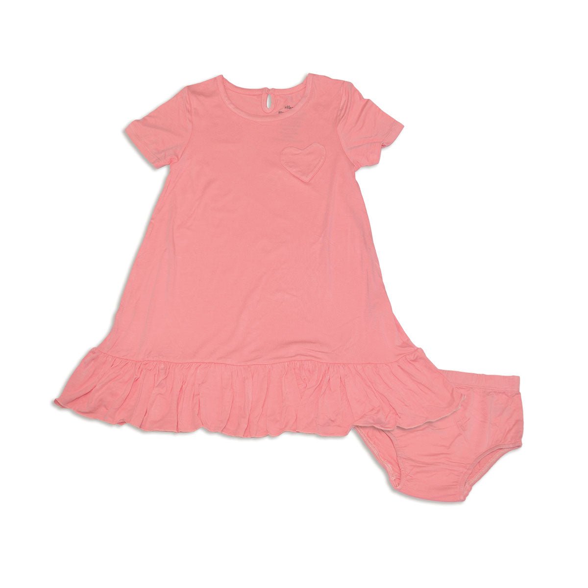 Girls Pink Lemonade Bamboo Short Sleeve Pocket Dress - Blissfully Lavender Boutiquehttps://silkberrybaby.com/