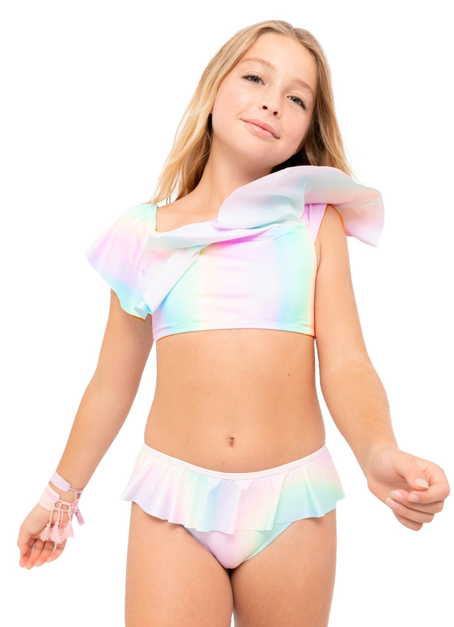 Girls Rainbow Bikini Swim Set - Blissfully Lavender BoutiqueStella Cove