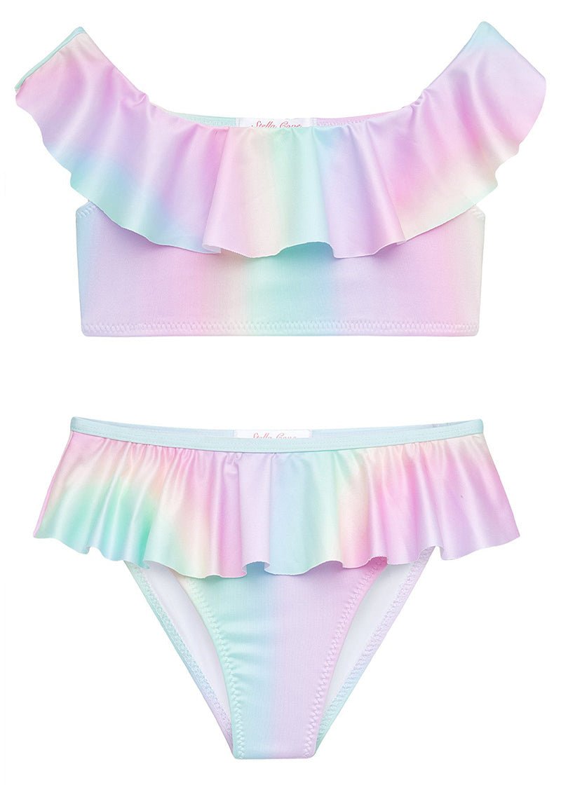 Girls Rainbow Bikini Swim Set - Blissfully Lavender BoutiqueStella Cove