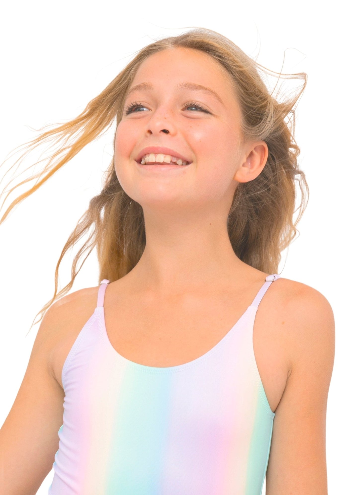 Girls Rainbow One - Piece Swimsuit - Blissfully Lavender BoutiqueStella Cove