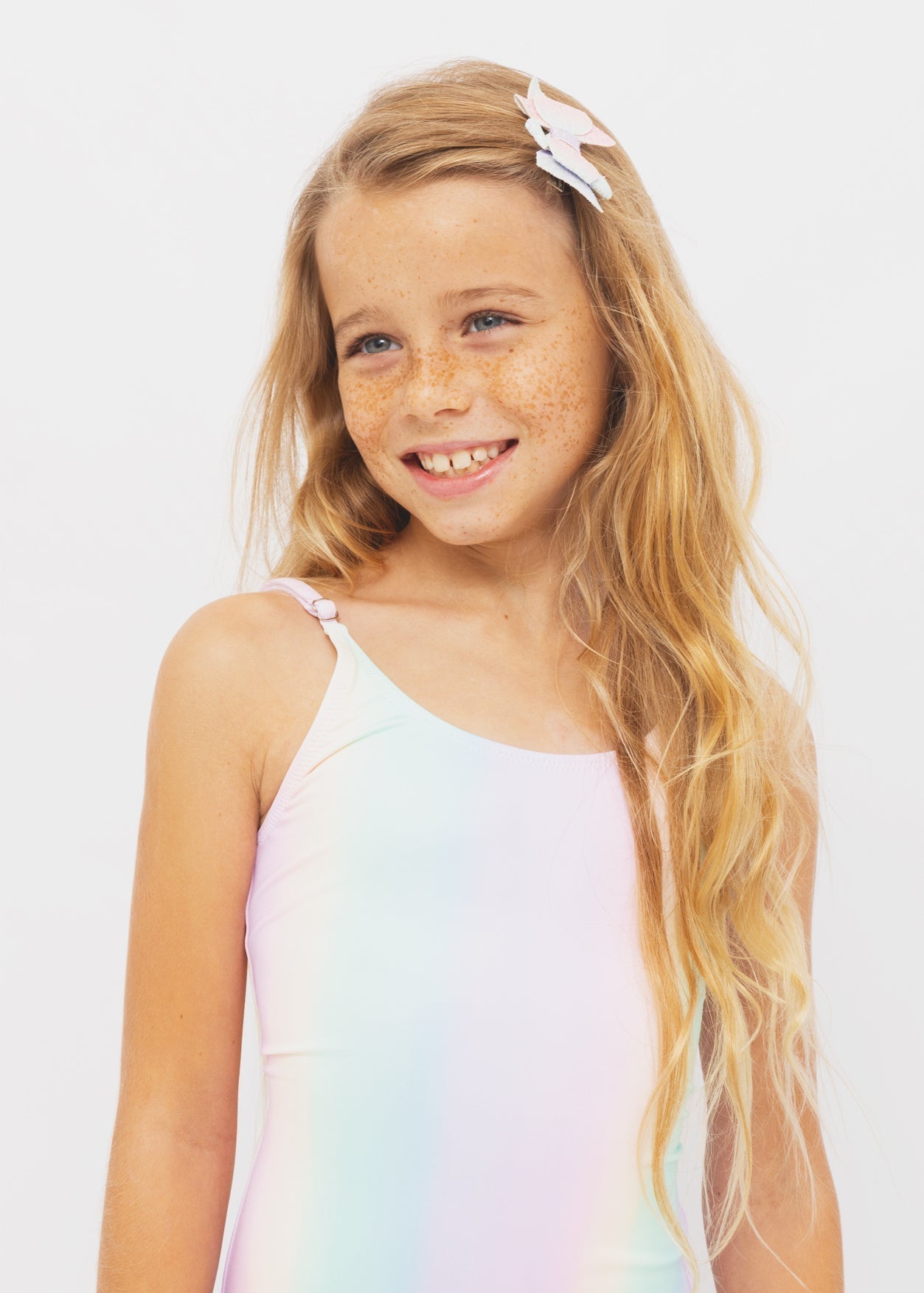 Girls Rainbow One - Piece Swimsuit - Blissfully Lavender BoutiqueStella Cove