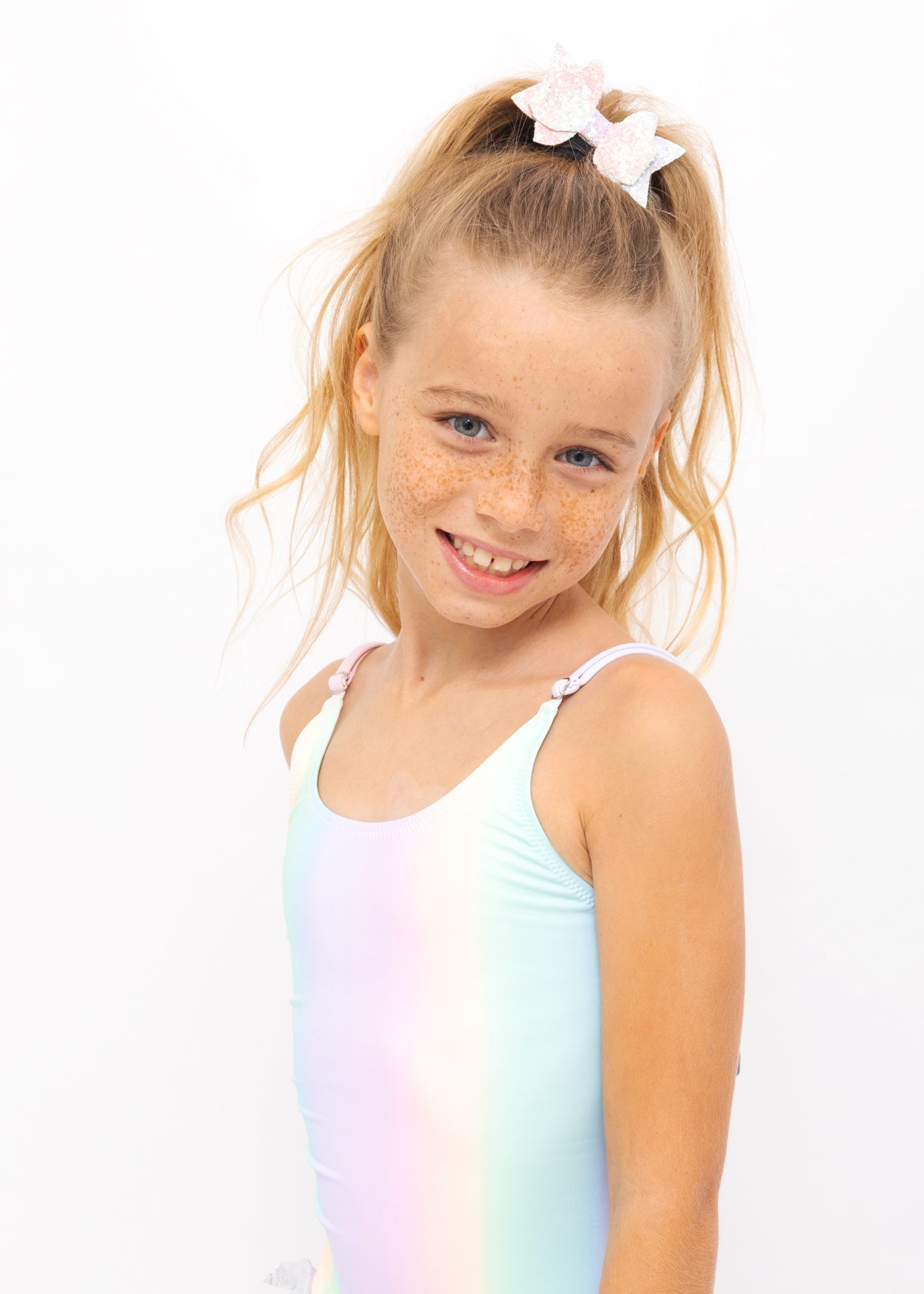 Girls Rainbow One - Piece Swimsuit - Blissfully Lavender BoutiqueStella Cove