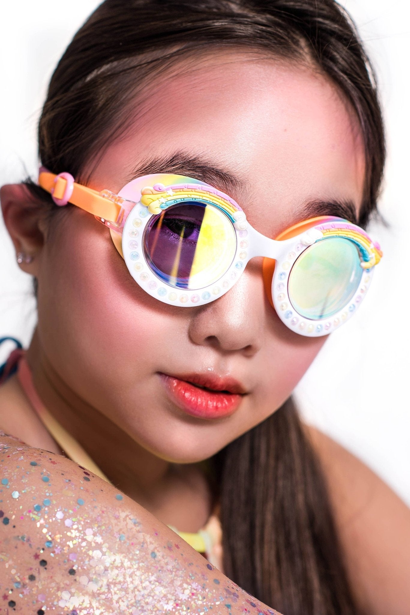 Girls Rainbow Swimming Goggles - Blissfully Lavender BoutiqueStella Cove