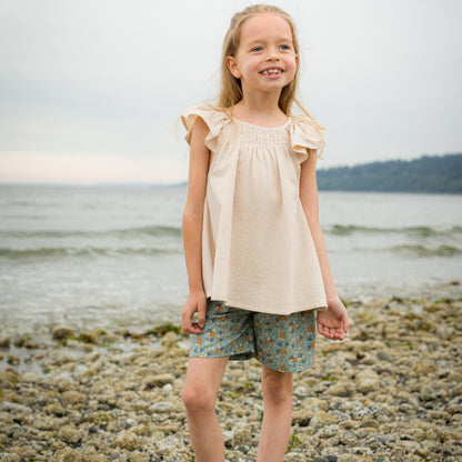 Girls Sand Louise Top - Blissfully Lavender BoutiqueBeet World