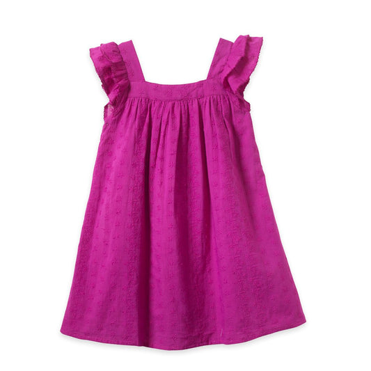 Girls Vivacious Pink Square Neck Everly Dress - Blissfully Lavender BoutiqueBeet World