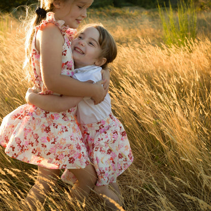 Girls White Lola Top - Blissfully Lavender BoutiqueBeet World