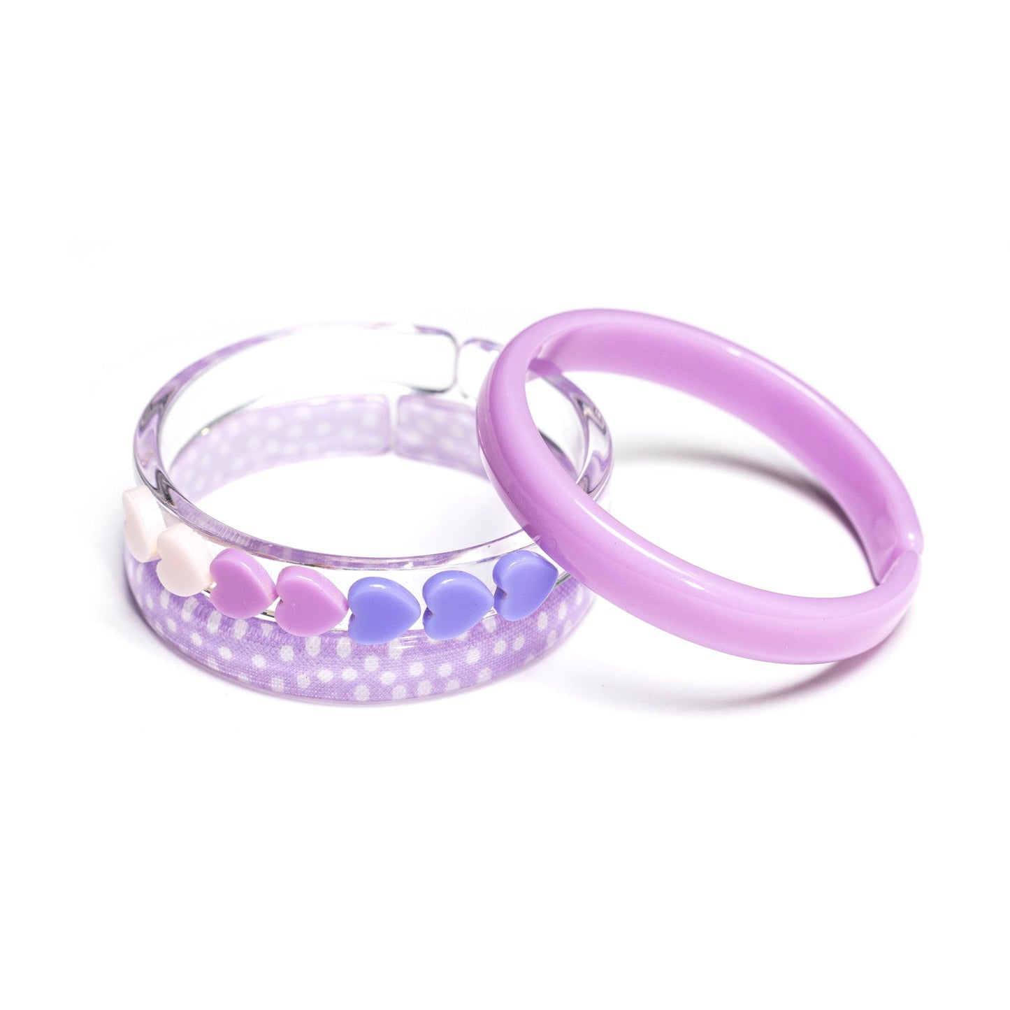 Heart Lilac Shades+ Print Mix Bangle Set/3 - Blissfully Lavender BoutiqueLilies & Roses NY