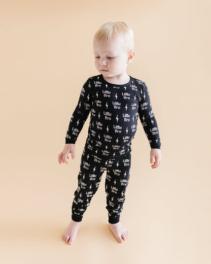 Boys Bamboo Two Piece Pajama Set | Little Bro