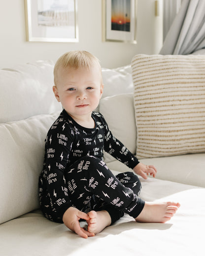 Boys Bamboo Two Piece Pajama Set | Little Bro