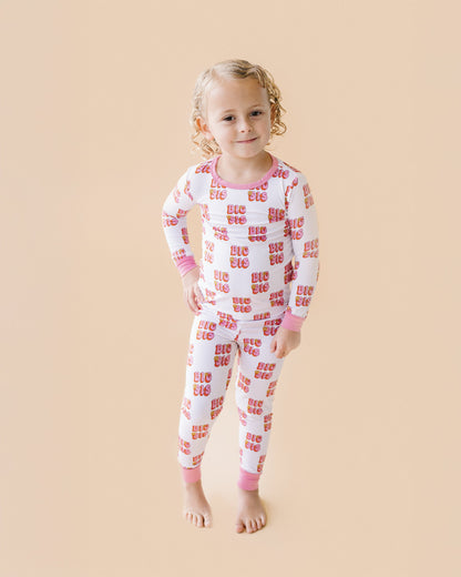 Bamboo Two Piece Pajama Set | Big Sis