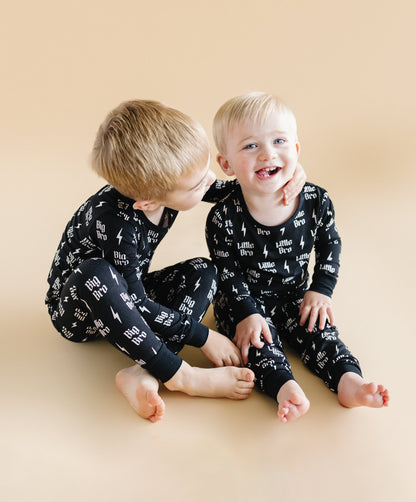 Boys Bamboo Two Piece Pajama Set | Little Bro