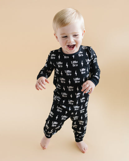 Boys Bamboo Two Piece Pajama Set | Little Bro