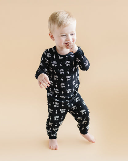 Boys Bamboo Two Piece Pajama Set | Little Bro