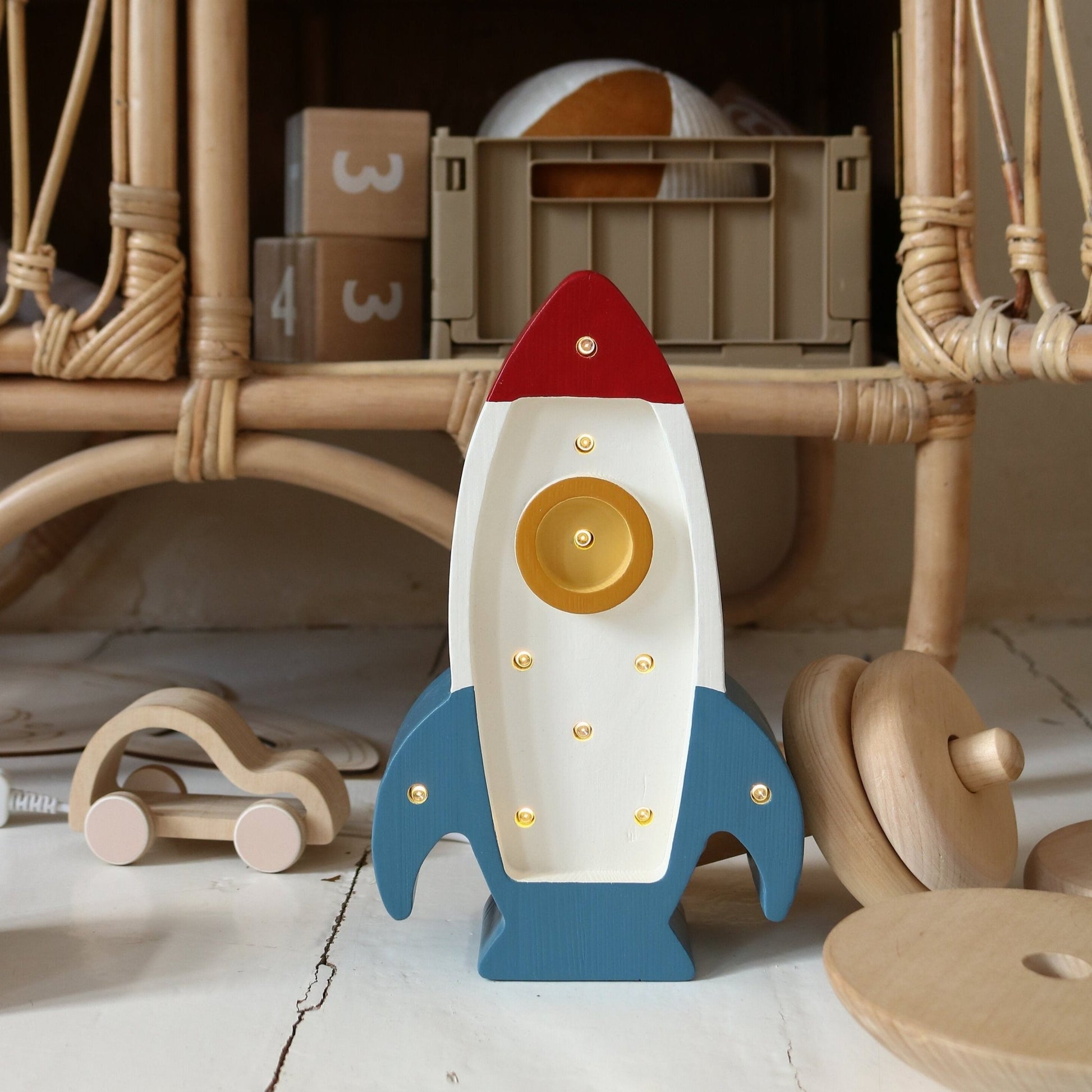 Little Lights Mini Rocket Ship Lamp - Blissfully Lavender BoutiqueLittle Lights US