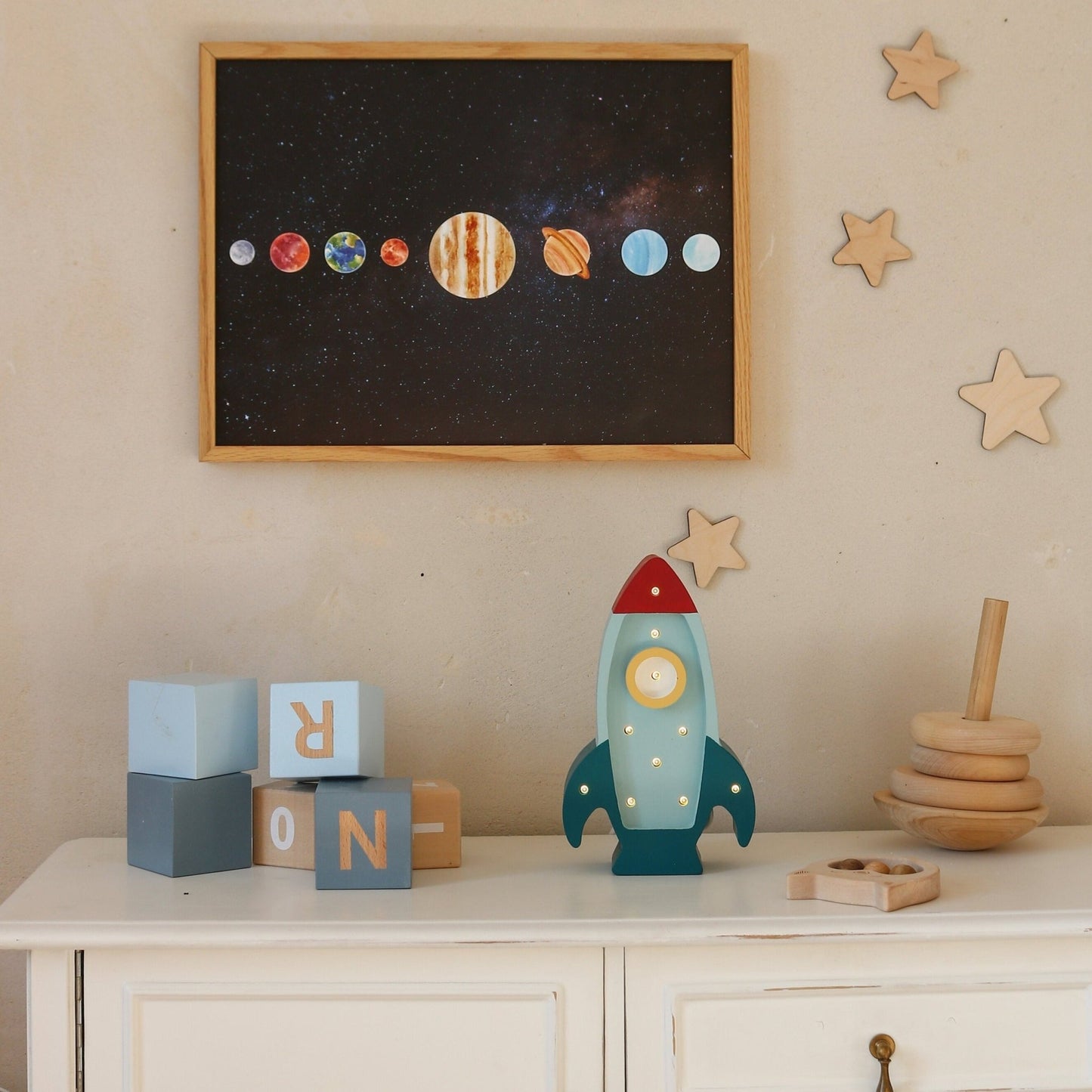 Little Lights Mini Rocket Ship Lamp - Blissfully Lavender BoutiqueLittle Lights US