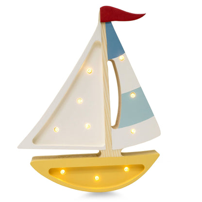 Little Lights Mini Sailboat Lamp - Blissfully Lavender BoutiqueLittle Lights US