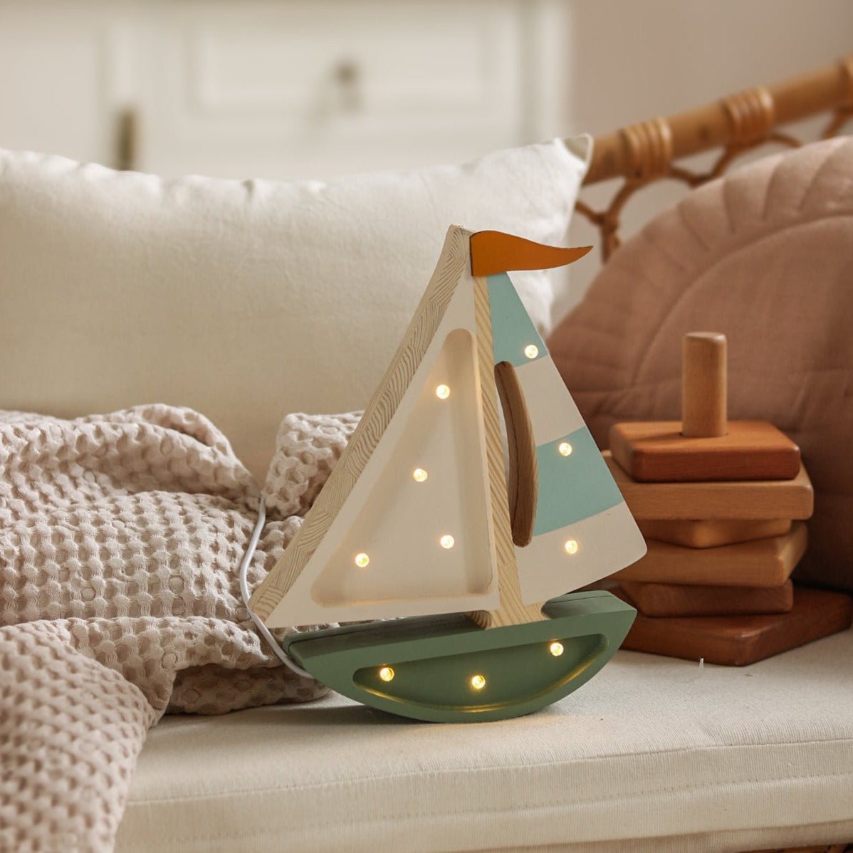 Little Lights Mini Sailboat Lamp - Blissfully Lavender BoutiqueLittle Lights US