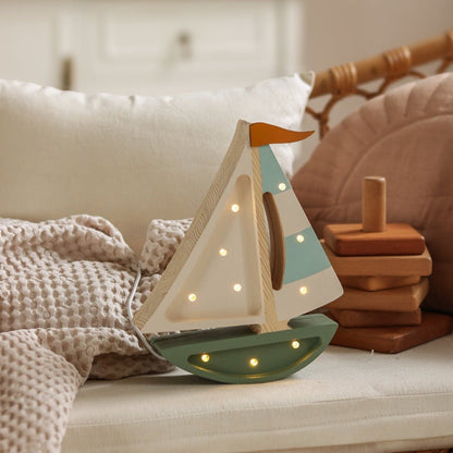 Little Lights Mini Sailboat Lamp - Blissfully Lavender BoutiqueLittle Lights US