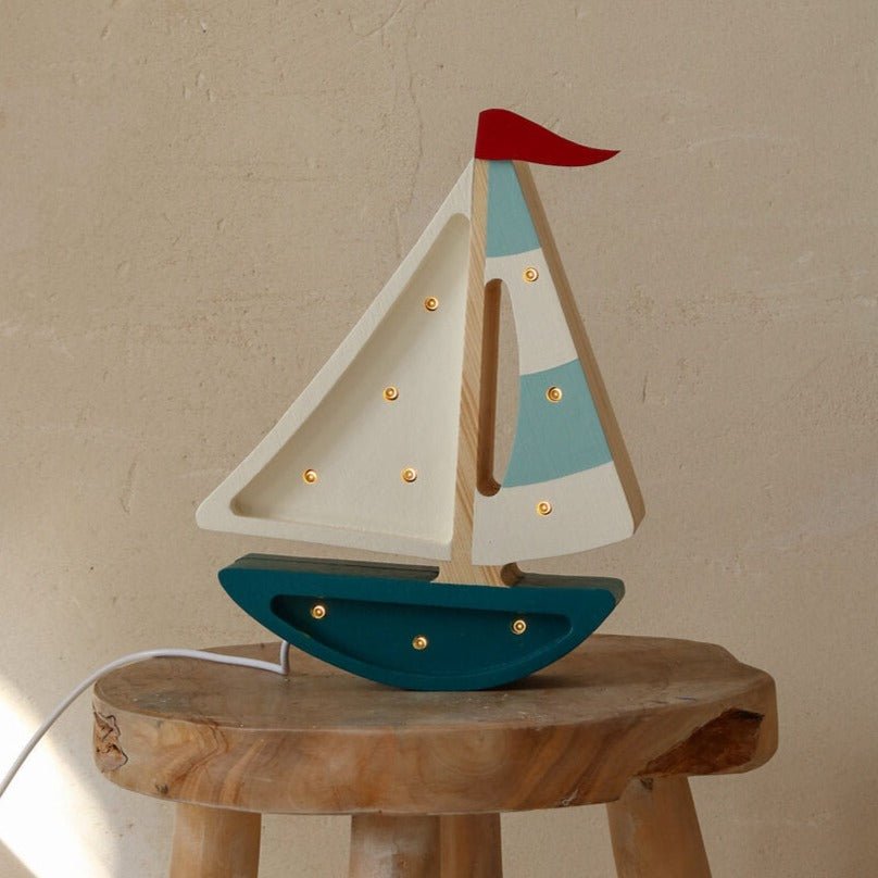 Little Lights Mini Sailboat Lamp - Blissfully Lavender BoutiqueLittle Lights US