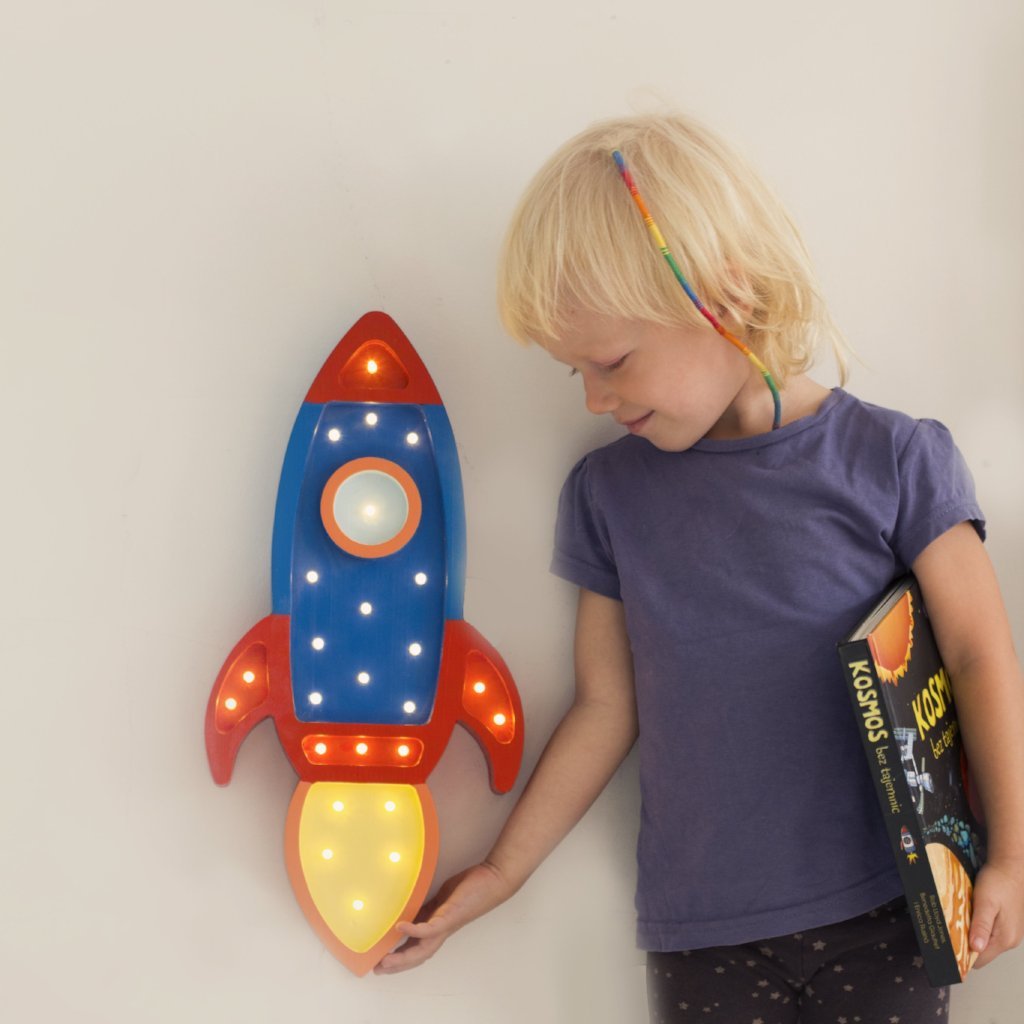 Little Lights Rocket Ship Lamp - Blissfully Lavender BoutiqueLittle Lights US