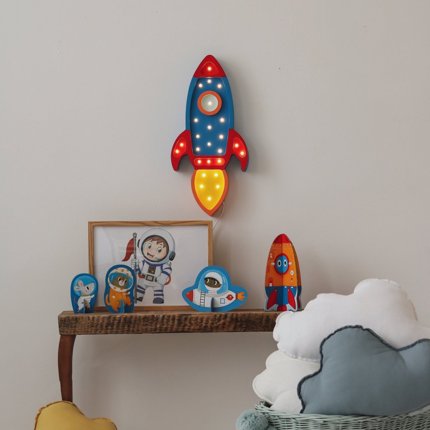 Little Lights Rocket Ship Lamp - Blissfully Lavender BoutiqueLittle Lights US