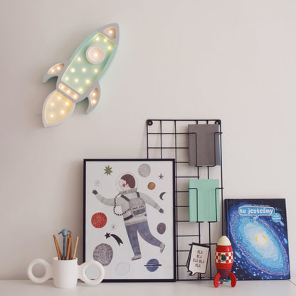 Little Lights Rocket Ship Lamp - Blissfully Lavender BoutiqueLittle Lights US