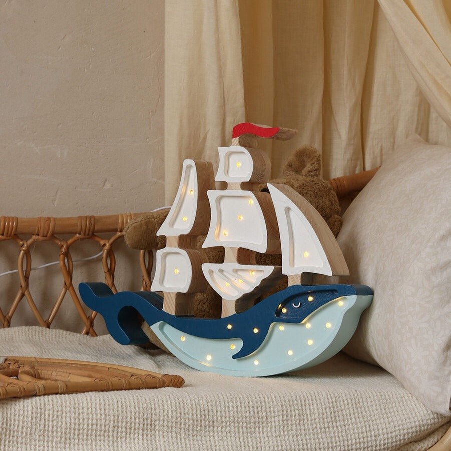 Little Lights Whale Ship Lamp - Blissfully Lavender BoutiqueLittle Lights US