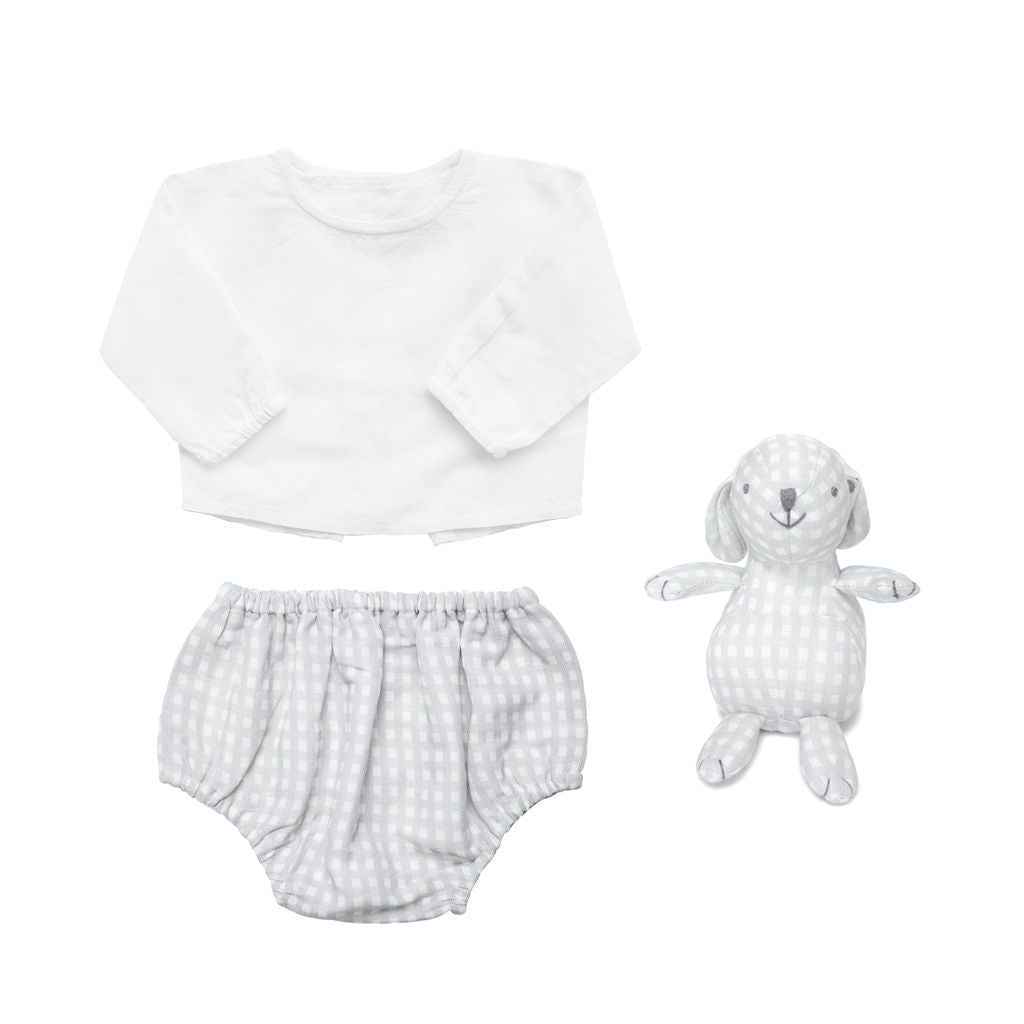 Louelle Baby Outfit and Bunny Gift Set - Blissfully Lavender BoutiqueLouelle.