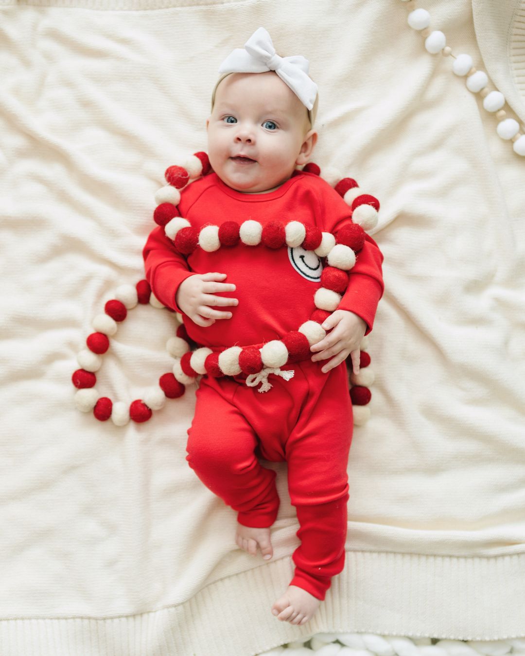 Smiley Red Lounge Two Piece Set