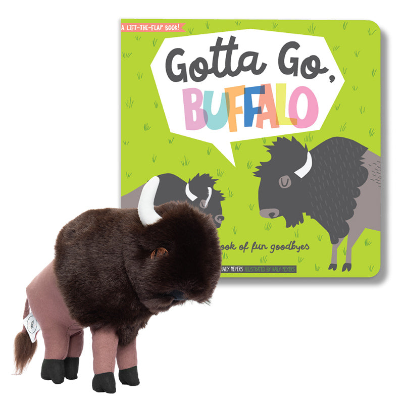 Buffalo Book and Stuffed Animal Set