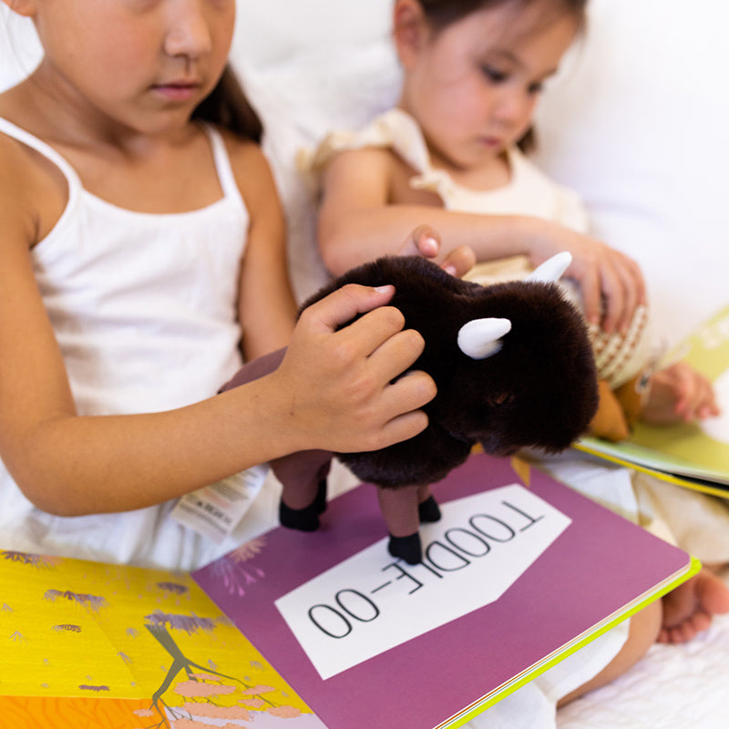 Buffalo Book and Stuffed Animal Set