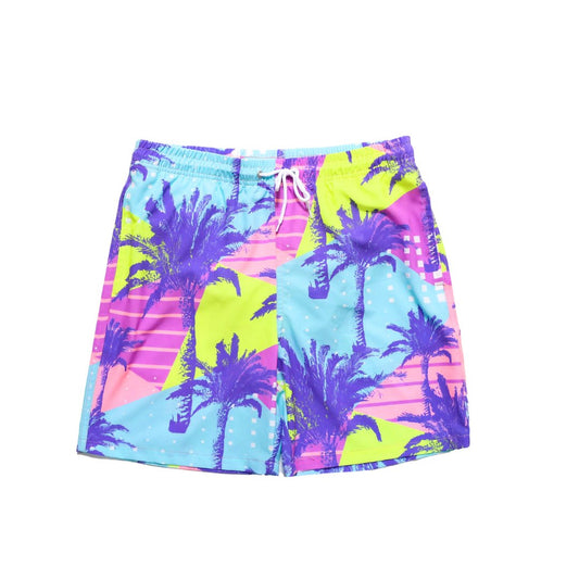 Men's Goodtime Palms Swim Trunks - Blissfully Lavender BoutiqueBlueberry Bay