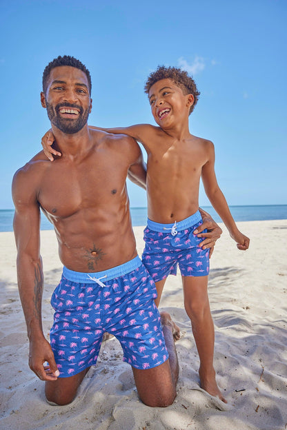 Men's High Tide Shores Swim Trunks - Blissfully Lavender BoutiqueBlueberry Bay