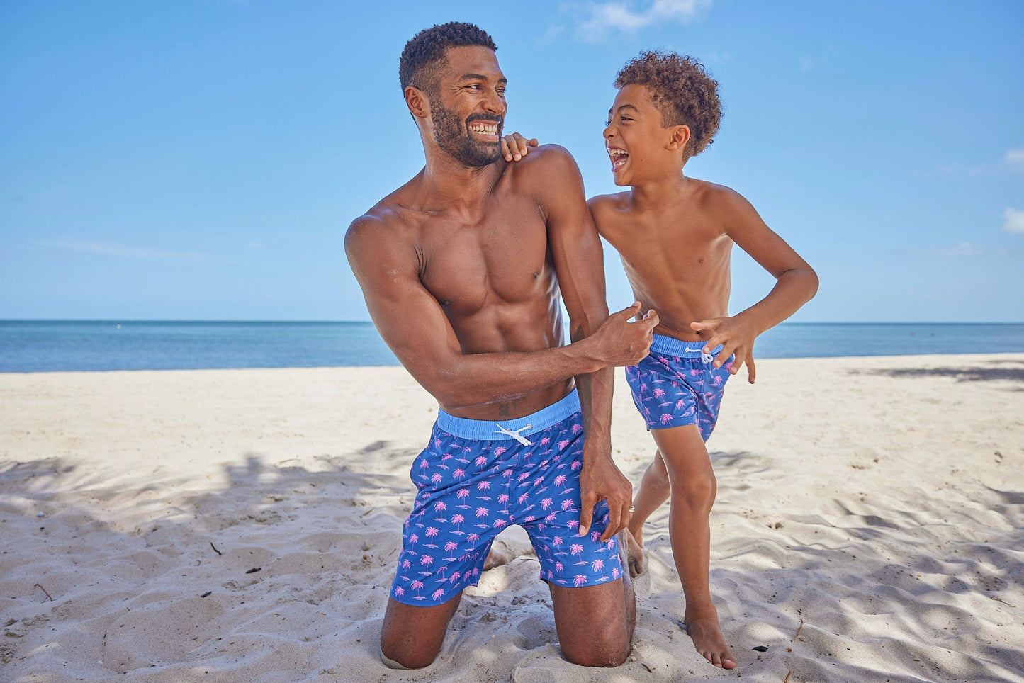 Men's High Tide Shores Swim Trunks - Blissfully Lavender BoutiqueBlueberry Bay