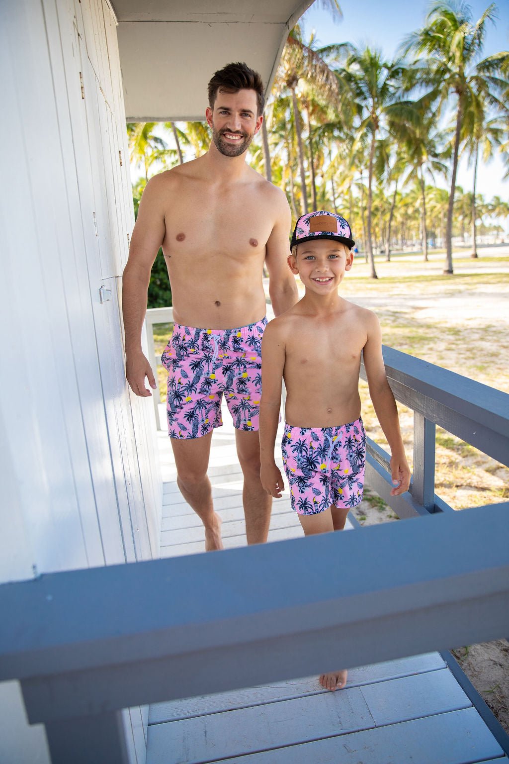 Mens Kona Reef Swim Trunks - Blissfully Lavender BoutiqueBlueberry Bay