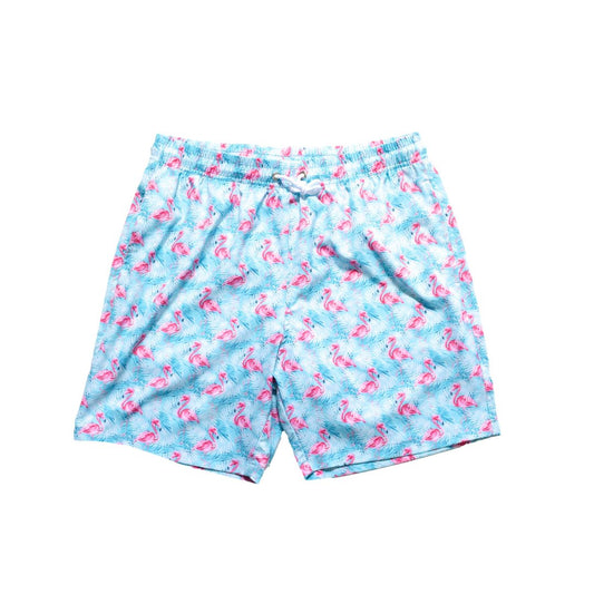 Men's Playa Flamingo Swim Trunks - Blissfully Lavender BoutiqueBlueberry Bay